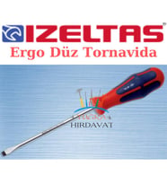 İzeltaş 4350179200 Düz Uçlu Tornavida 9x200 Ergonomik Seri