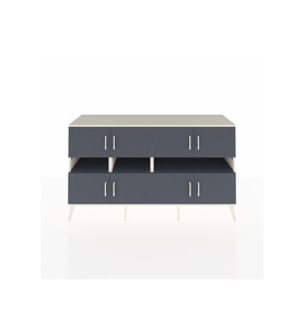 Kronos Konsol 8 Raflı 8 Kapaklı 176x59x99 Aytaşı-Antrasit