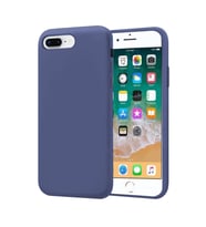 Apple iPhone 8 Plus İnce Mat Silikon Kılıf Lacivert