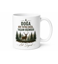 Hunting Is Life Temalı Kupa Bardak Doğa Tutkunlarına Özel Hediye
