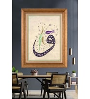 Altın Paspartulu Çerçeveli Tablo V059 (Gold)