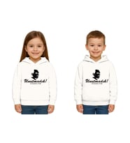 Unisex Ay Yıldızlı 19 Mayıs 29 Ekim 23 Nisan 10 Kasım Atatürk Çocuk Kapüşonlu Sweatshirt (Beyaz)