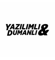 Yazılımlı&Dumanlı Araba Sticker siyah 18x5 CM (Siyah-Siyah)
