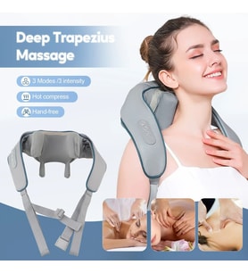 Kablosuz Boyun ve Omuz Masaj Aleti  Şal Tipi Trapez Masaj Cihazı 20W Sessiz
