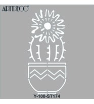 ARTDECO STENCİL 30X30CM KAKTÜS 174