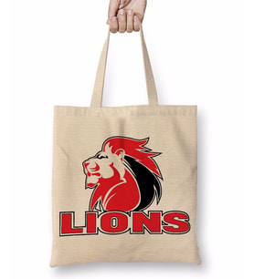 Lions Primary Logo Bez Çanta Uzun Saplı