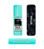 L'Oreal Paris Magic Retouch Beyaz Saçlar İçin Kapatıcı Siyah Saç Spreyi 75 Ml
