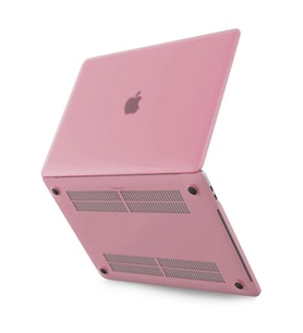 Uray store Apple Macbook Pro 13 2020 Macbook Buzlu Kapak - Pembe