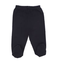 Unisex Patikli Lacivert Penye Tek Alt