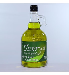 Natürel Sızma Mut Zeytinyağı Galon Cam Şişe 1 Litre