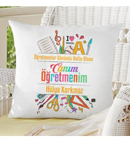 Kişiye Özel Öğretmene Hediye İsme Özel Yastık