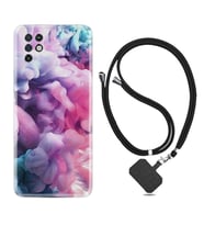 INFINIX Note 11 Pro Note 10 Hot 9 Play Kılıf Boyun Askılı Silikon Pink Cloud 1305