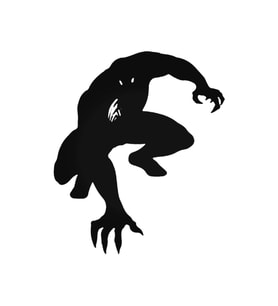 Spiderman Venom 15 Oto Sticker 20 Cm