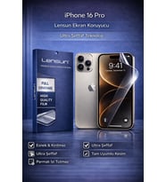 Lensun iPhone 16 Pro Ultra Şeffaf Ekran Koruyucu Film