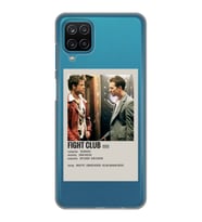 Samsung Galaxy A22/M22/M32 Uyumlu Fight Club Minimalist Poster Desenli Şeffaf Telefon Kılıfı
