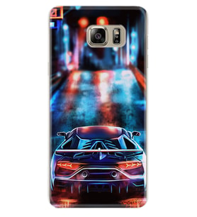 Samsung S7 Edge S20 Fe Plus Ultra S21 S22 Kılıf Boyun Askılı Silikon Neon Cars 1724