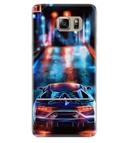 Samsung S7 Edge S20 Fe Plus Ultra S21 S22 Kılıf Boyun Askılı Silikon Neon Cars 1724