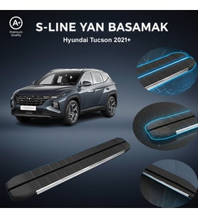 Hyundai  Tucson S-Line Premium Krom Yan Basamak  2021 Sonrası