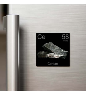 Cerium (Seryum) Elementi – Buzdolap Magneti – 9x9 cm