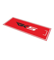 Rks Uyumlu Kırmızı Desenli 80 X 220 Cm Kaydırmaz Motosiklet Halısı