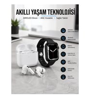 Mey İthalat® 2025 Model Akıllı Saat ve Yeni Nesil Pro Bluetooth Kulaklık TWS Yüksek Ses Kaliteli