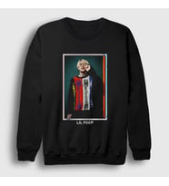 Presmono Unisex Siyah Gosha Lil Peep Sweatshirt 36888tt