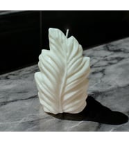 Kokulu hediyelik yaprak desen mum