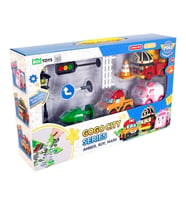 Polı ZR-913 Robocar Poli Gogo City Seri Ambar,roy,mark Oyun Seti (Çok Renkli)