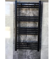 ŞİMAŞ 600X1000 SİYAH 12 BORULU HAVLUPAN + 2 ADET RADYATÖT VANASI