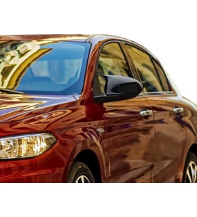 Fiat Egea Uyumlu 2015 Sonrası Sedan Yarasa Ayna Kapağı (Parlak Siyah)