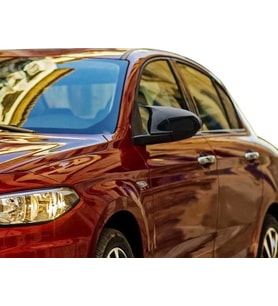 Fiat Egea Uyumlu 2015 Sonrası Sedan Yarasa Ayna Kapağı (Parlak Siyah)
