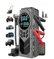 8000mAh Dijital Ekranlı Araba Akü Takviye'li Kompresör Araç Lastik Şişirme Hava Pompası - 150PSI