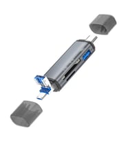 ZR286 Ads307 3 In 1 Type-C Card Reader