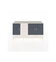 Kronos Konsol 4 Raflı 5 Çekmeceli 3 Kapaklı 176x59x99 Aytaşı-Antrasit/Aytaşı