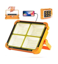 200W 4 Kademeli Solar Enerjili Taşınabilir Projektör Kamp Lambası IP66