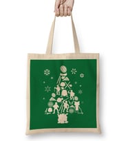 Teenage Mutant Ninja Turtles Christmas Tree Silhouette Bez Çanta Uzun Saplı
