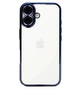 Newface Apple iPhone 16 Kılıf Razer Lensli Silikon - Açık Mavi