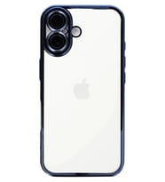 Newface Apple iPhone 16 Kılıf Razer Lensli Silikon - Açık Mavi