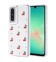 Samsung Galaxy A26 Uyumlu Kılıf Airbag Tasarımlı Simli Şeffaf Zore Kutup Kapak