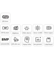 REOLINK 8MP Panoramik 3.2mm 180° Çift Lensli Wıfı Kablosuz IP Kamera Duo 2