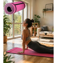 10 Mm Fitness Yoga Matı Kaymaz Yüzey Çift Taraflı Kullanım Dayanıklı Eva Malzeme