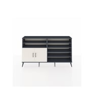 Arges Konsol 7 Raflı 2 Kapaklı 176x30x99 Antrasit-Aytaşı/Çam