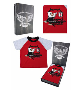 Beşiktaş Orijinal Bebek T-Shirt Hediyelik Ahşap Kutulu