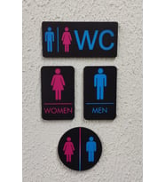 Wc Yönlendirme Levhaları Set
