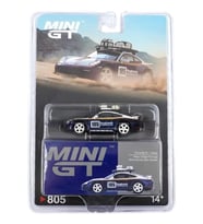 Mini GT 1/64 Porsche 911 Dakar Rallye Design Package White/Gentian Blue Metallic - Blister Paket