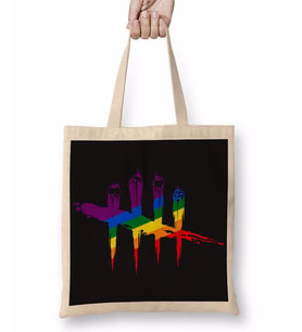 Dead By Daylıght Logo 03 Bez Çanta Uzun Saplı