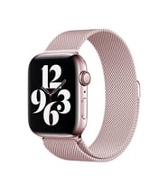 Apple Watch 44mm Uyumlu Kordon Hasır Metal Mıknatıslı Örgü Zore KRD-01 Kayış