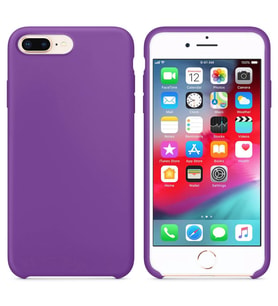 Apple iPhone 7 Plus Altı Açık Liquit Lansman Silikon Glayöl Moru