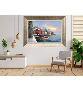 Gümüş Çerçeveli dekoratif Tablo as556