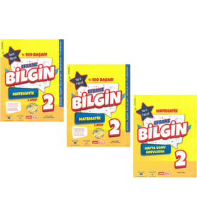 Kırmızı Beyaz Efsane Bilgin Matematik 2.Sınıf (3 KİTAP)